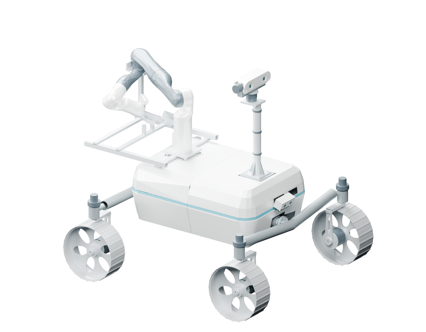 Arclune lunar construction rover visualization
